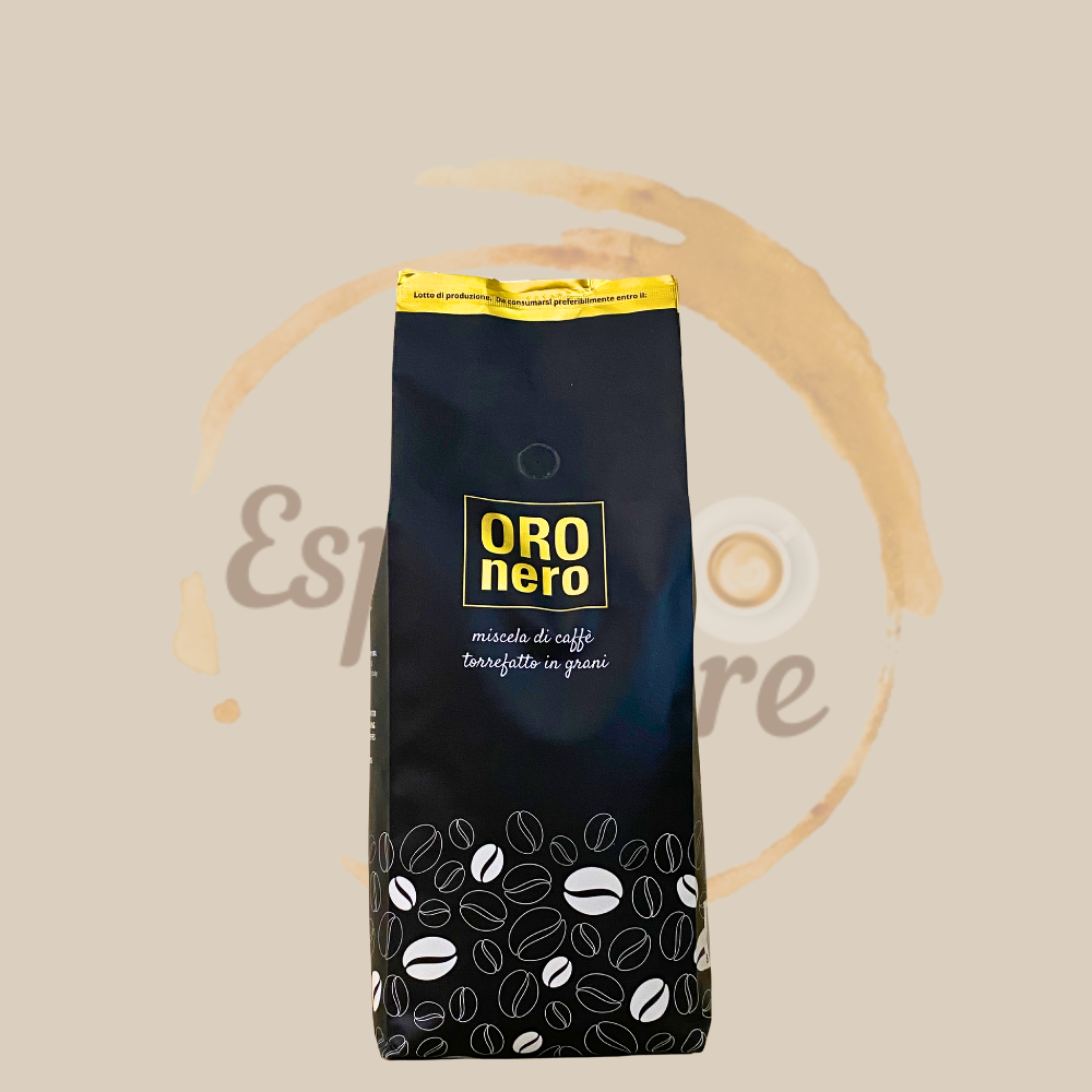 Europa93 Oro Nero BLACK 1000g ganze Bohnen 50% Arabica, 50% Robusta Espresso Furore