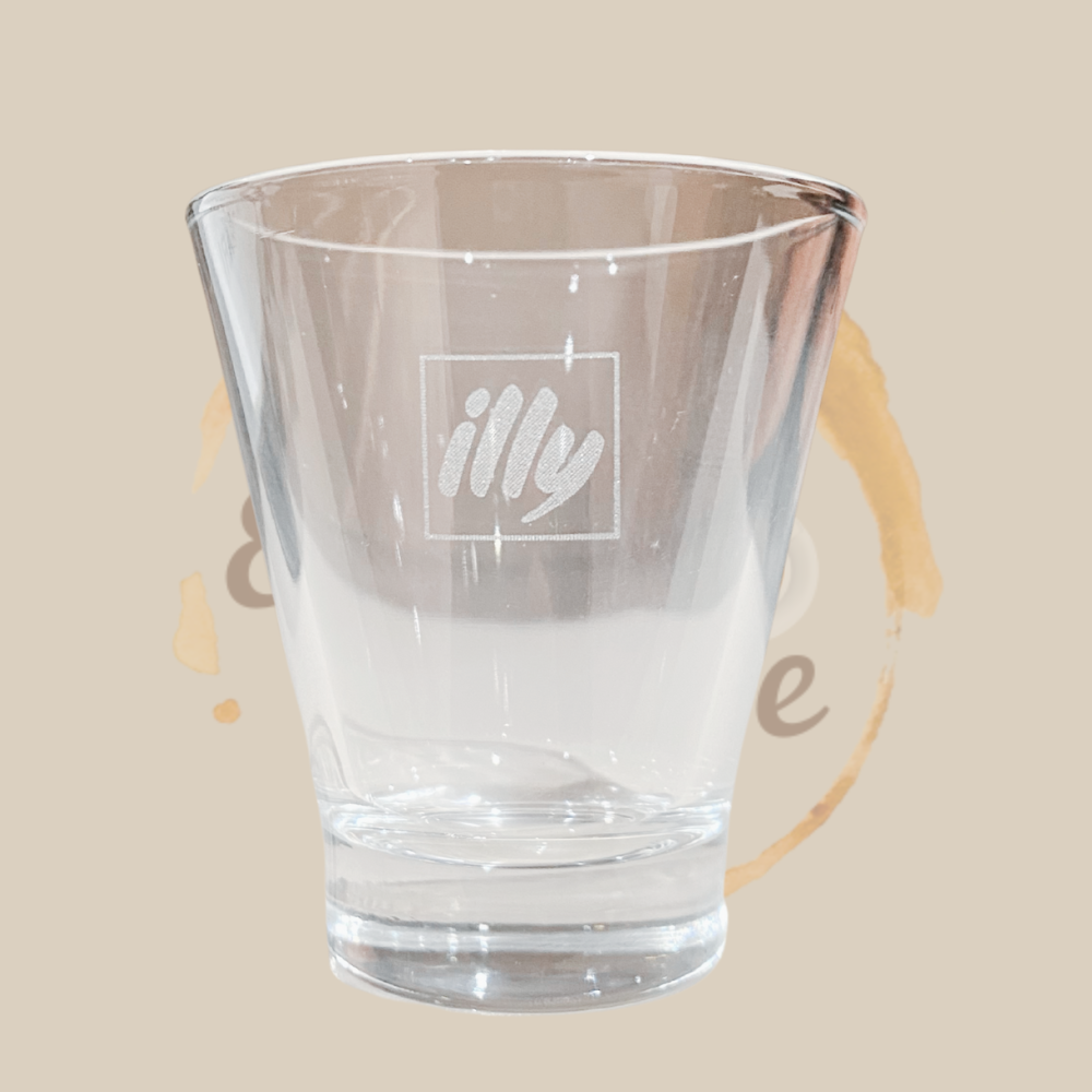 illy Logo Marocchino und Espressoglas 6 Stück Espresso Furore