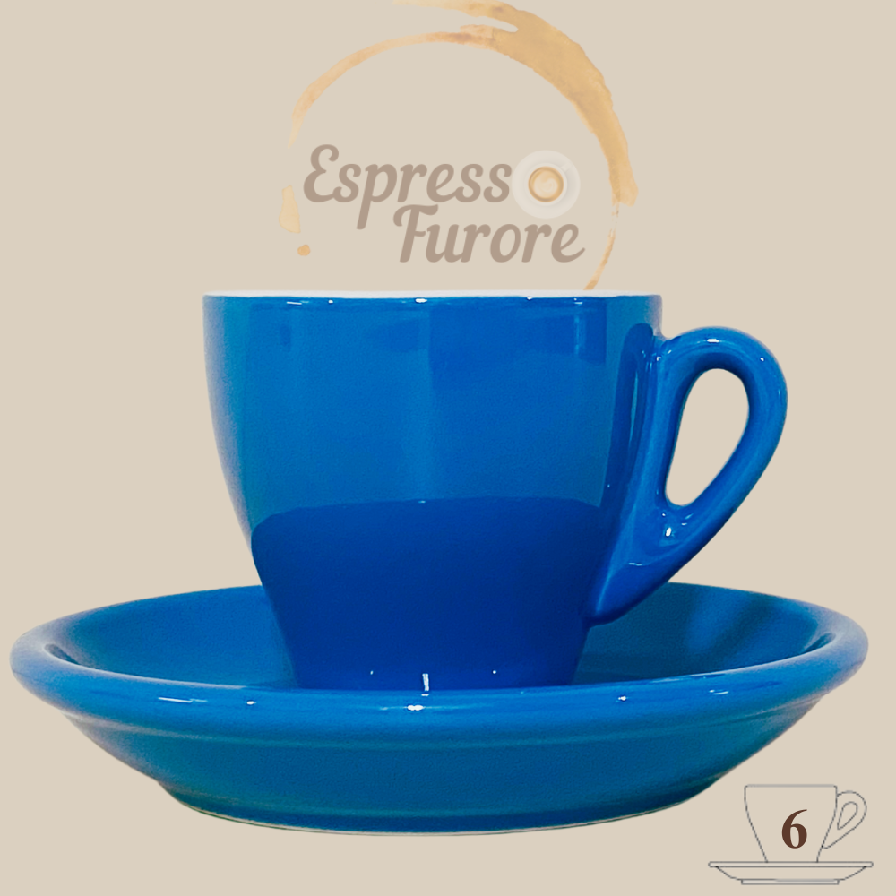 Nuova Point Milano Caffè Espressotasse azur 65ml - 6 Tassen