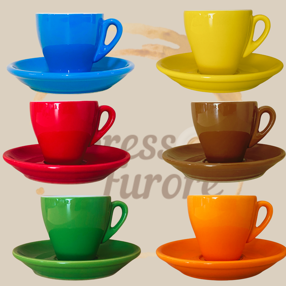 Nuova Point Milano Caffè Espressotassen bunt in 6 Farben – espresso-furore