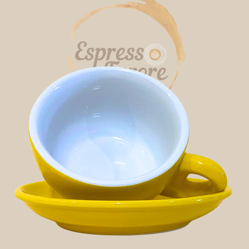 Nuova Point Palermo Caffè Lattetasse gelb 260 ml - 6 Tassen