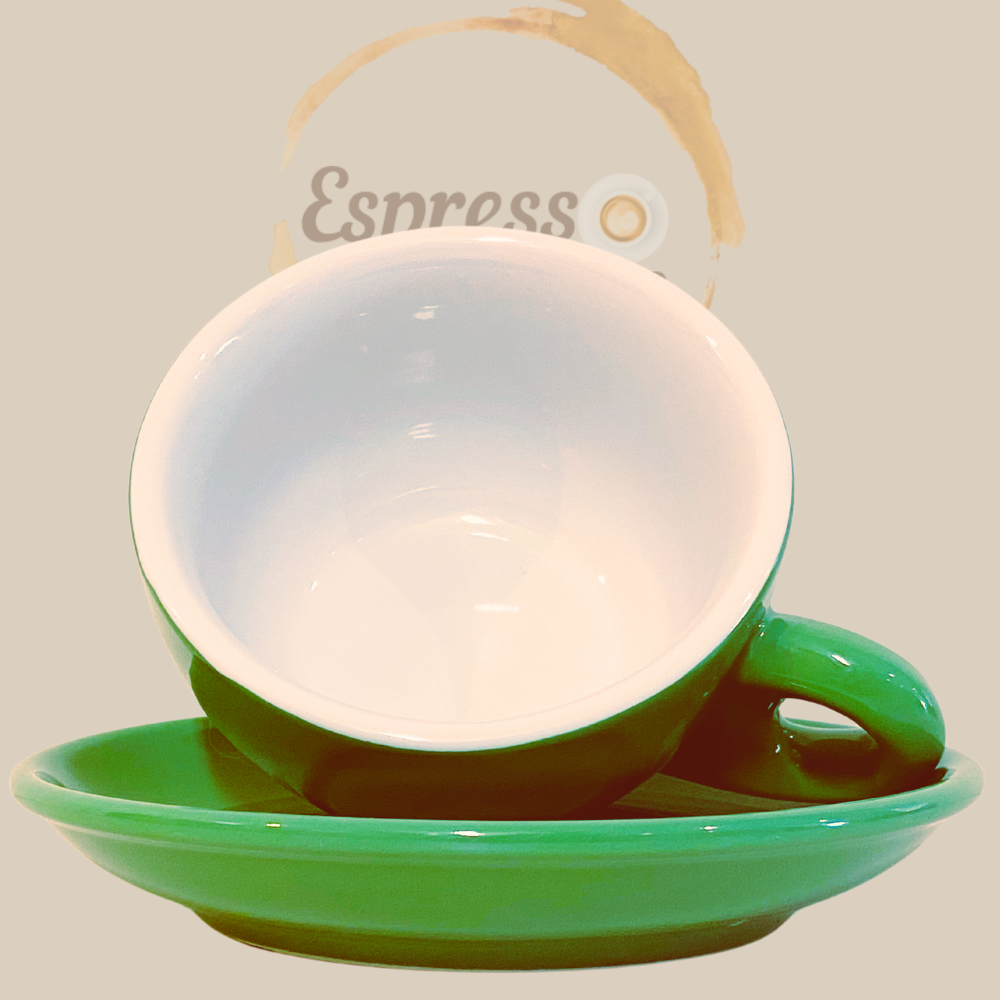 Nuova Point Palermo Caffè Lattetasse grün 260 ml - 6 Tassen