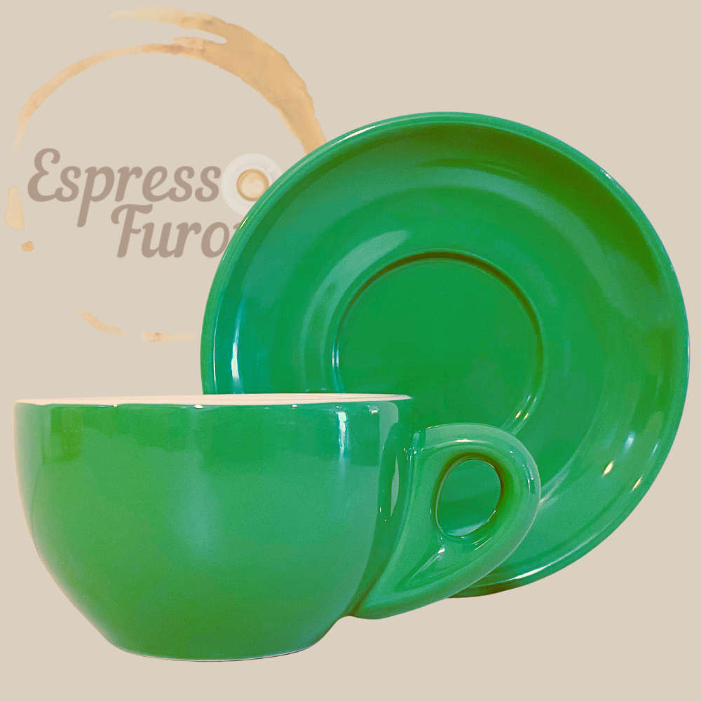 Nuova Point Palermo Caffè Lattetasse grün 260 ml - 6 Tassen
