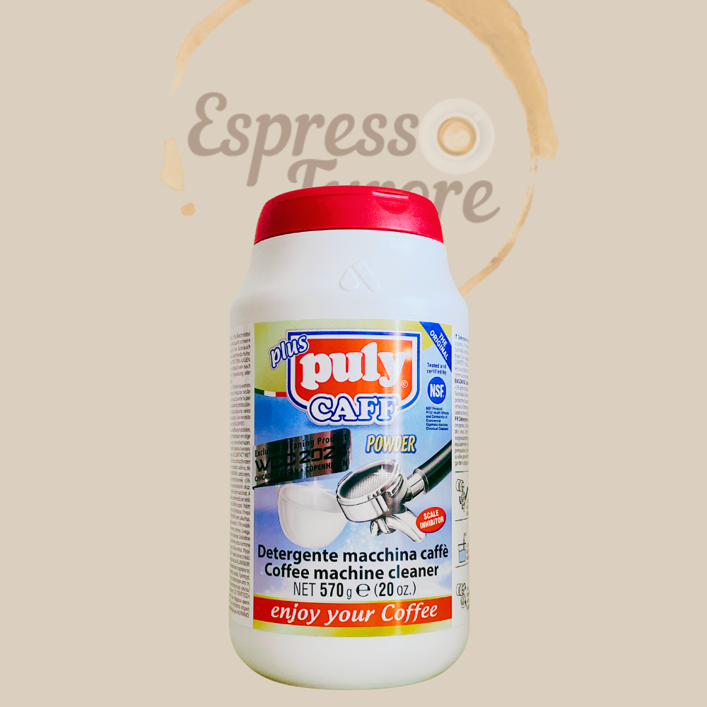 Puly Caff Plus NSF Powder Kaffeefettreiniger, Reinigungspulver für Kaffeemaschinen 570g Espresso Furore