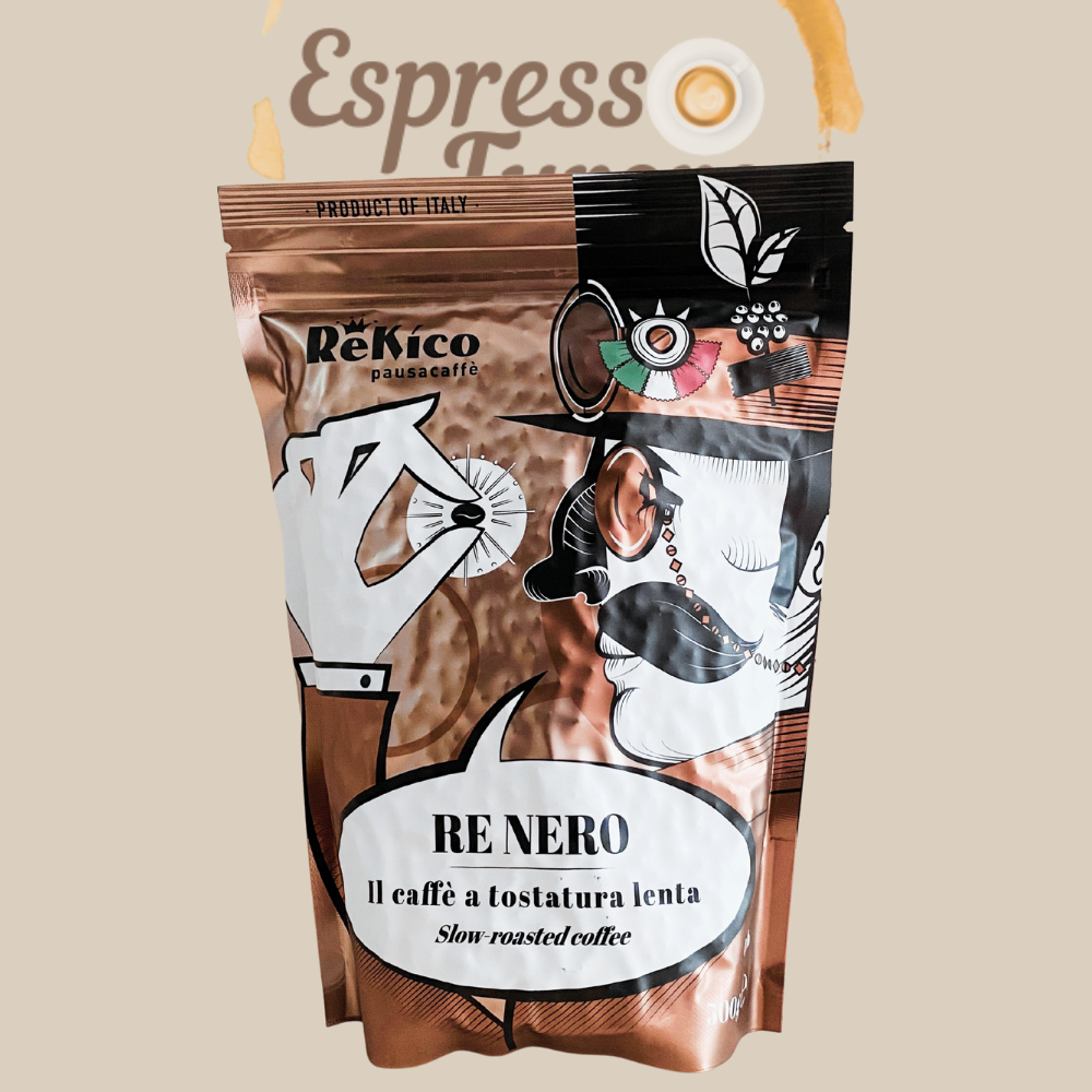 Rekico RE NERO 50% Arabica, 50% Robusta 500g ganze Bohnen - Für alle, die es intensiv lieben