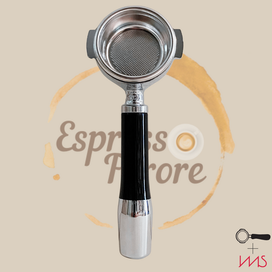 Professionelles Barista-Set: I.M.S. Präzisionssieb & ECM Filterträger gran Crema bodenlos Espresso Furore
