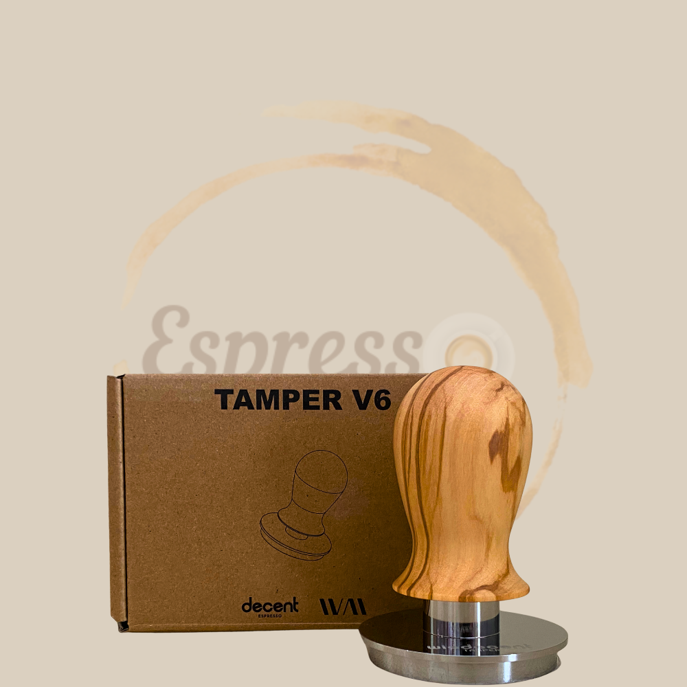 Wiedemann Manufaktur Wiedecent Tamper Olivenholzgriff - V6 Präzisionstamper Espresso Furore