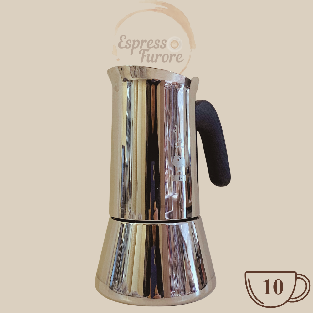 Bialetti Venus Induktion Herdkanne für 10 Espressotassen Espresso Furore