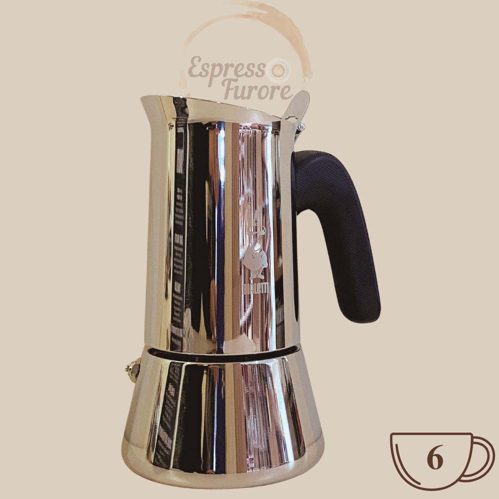 Bialetti Venus Herdkanne für 6 Espressotassen Espresso Furore