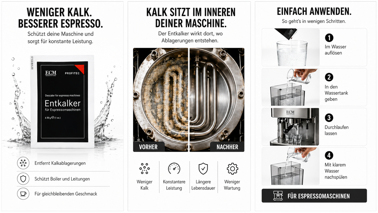 ECM Entkalker für Espressomaschinen 5  Tüten je 30 g