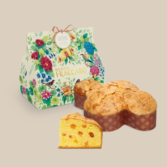 Fraccaro Colomba Classica mit aromatischen kandierten Orangenschalen 750g