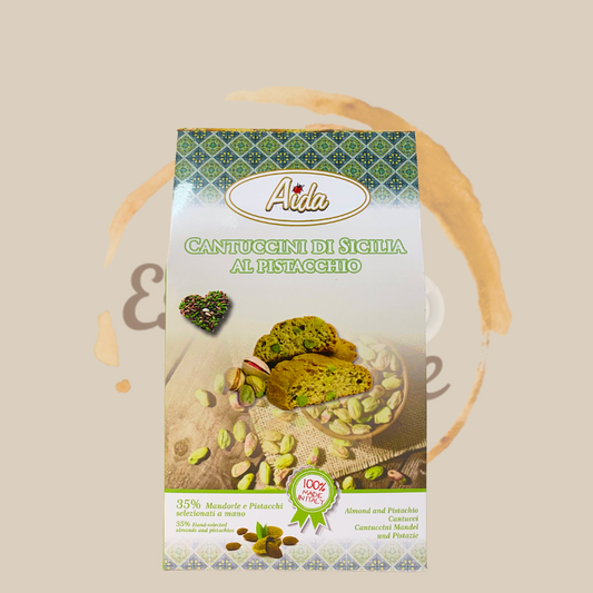Aida Cantuccini al Pistacchio 200g – Siziliens grünes Gold im knusprigen Gewand Espresso Furore