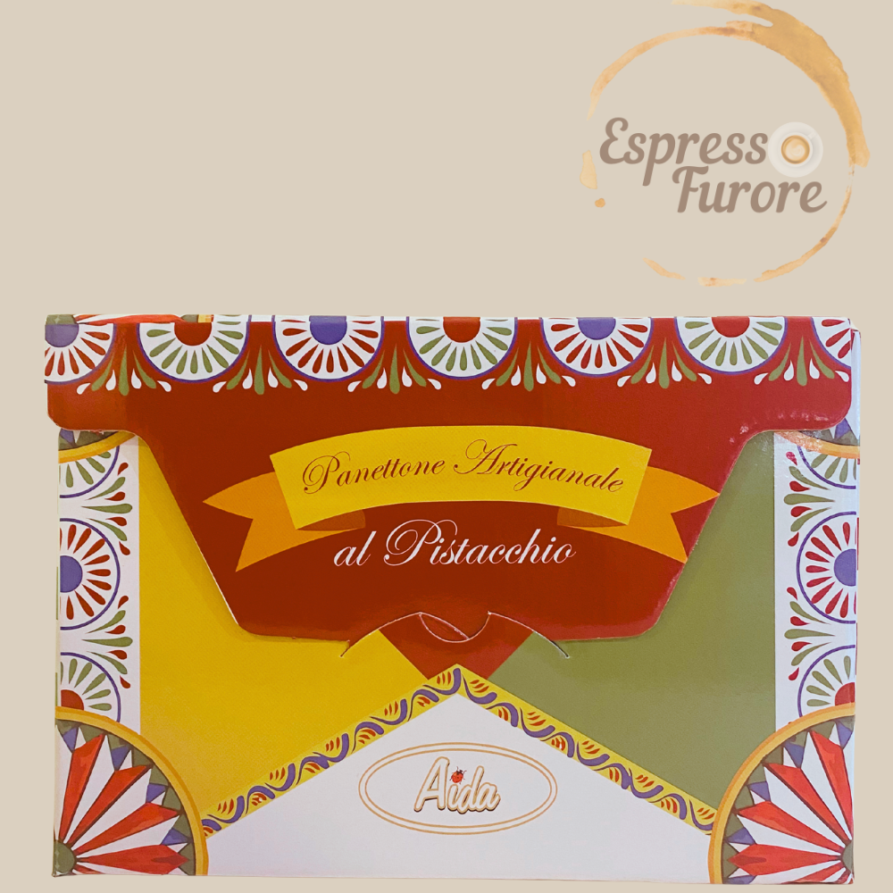 Aida Panettone Artigianale al Pistacchio di Sicilia 1100g  – Handwerklicher Panettone mit Pistaziencreme