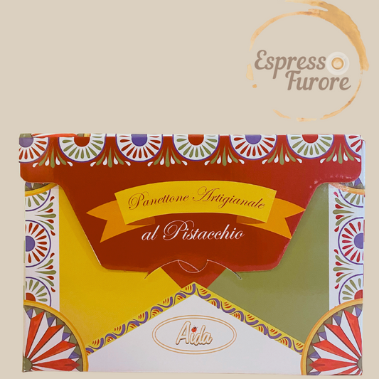 Aida Panettone Artigianale al Pistacchio di Sicilia 1100g  – Handwerklicher Panettone mit Pistaziencreme