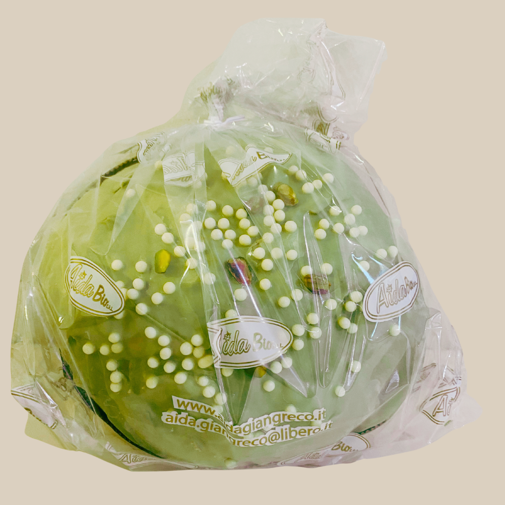 Aida Panettone Artigianale al Pistacchio di Sicilia 1100g  – Handwerklicher Panettone mit Pistaziencreme