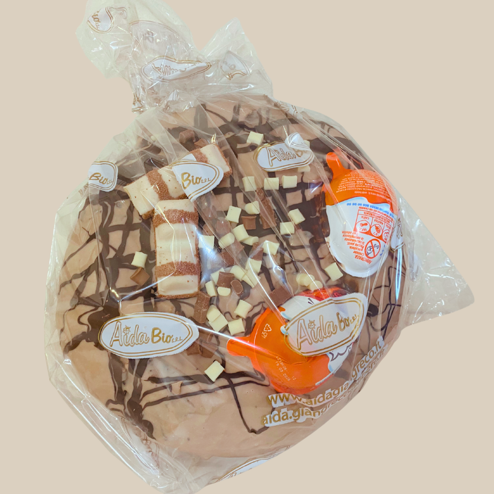 Aida Panettone mit weißer Haselnusscreme und Schokoladenguss 1100g – inspiriert von Kinder Bueno