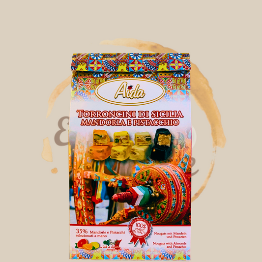 Aida Torroncini Siciliani 200g – Schokolierte Nougatwürfel mit Mandeln, Pistazien & Zitrusnoten Espreso Furore