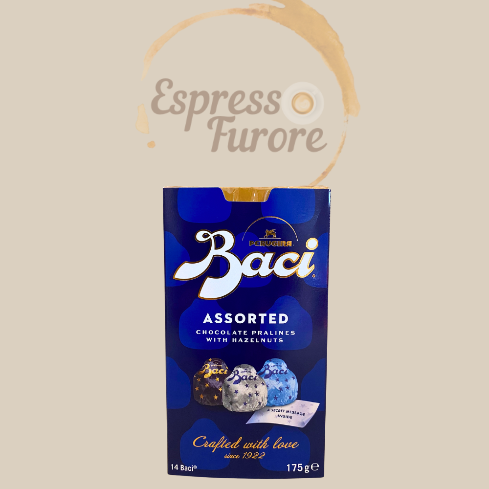 Baci Perugina Praline Bijou Assorted 175g - gemischt mit weißer, Vollmilch und Zartbitter Schokolade Espresso Furore