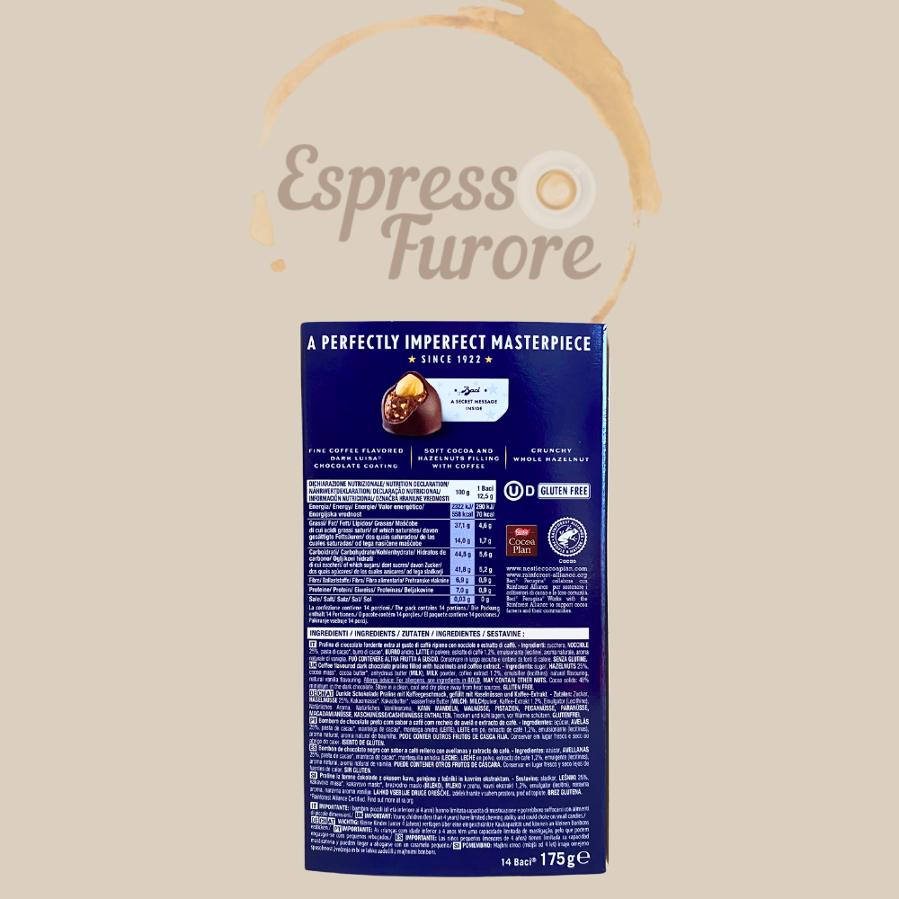 Espresso Furore Baci Perugina Praline Bijou Caffè 175g - mit Kaffee Geschmack