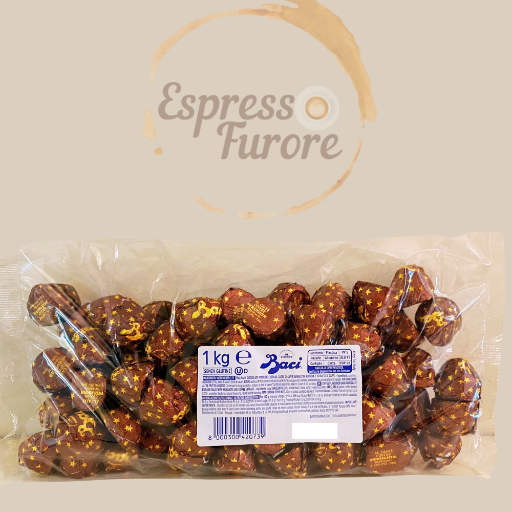 Baci Perugina Praline Bulk 1000g - mit Kaffee Geschmack Espresso Furore
