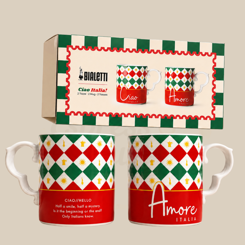 Bialetti Ciao Italia Kaffeebecher Set 2 Stück 300 ml