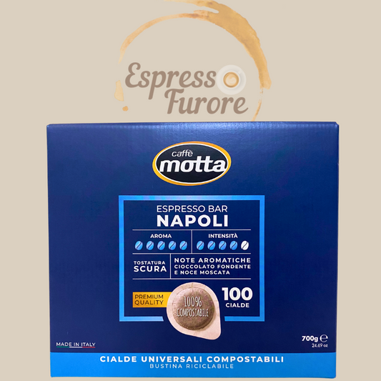 Caffé MOTTA BAR NAPOLI 100 ESE Kaffeepads 700g Espresso Furore

