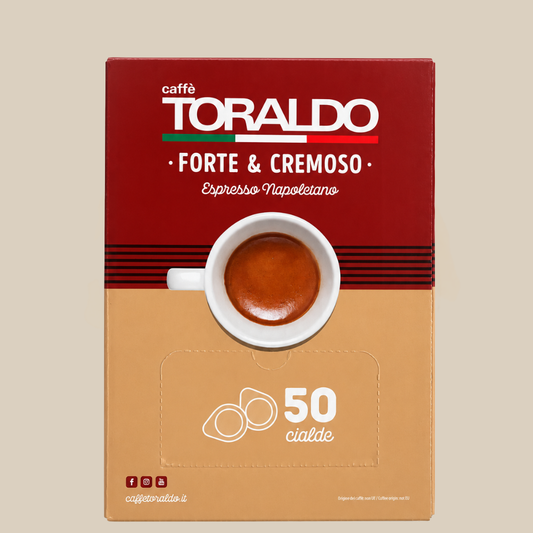 Caffè Toraldo Forte & Cremoso 50 E.S.E. Pads 44mm 350g Espresso Furore
