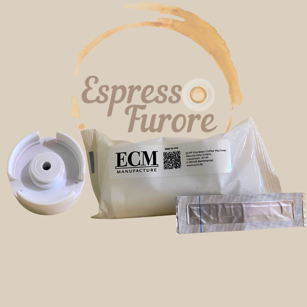 ECM Sparset – Nachrüst-Adapter & Aroma-C Wasserfilterkartusche Espresso Furore