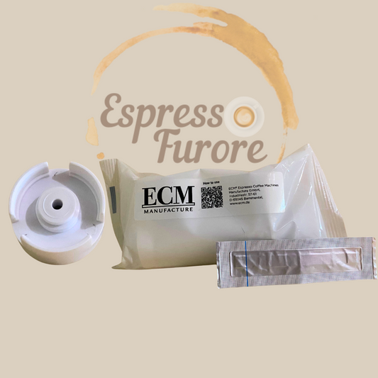 ECM Sparset – Nachrüst-Adapter & Aroma-C Wasserfilterkartusche Espresso Furore