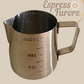 Espresso Furore EVA Milchkanne Edelstahl 350 ml – glänzend & mit Skala
