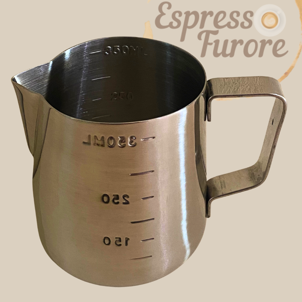 Espresso Furore EVA Milchkanne Edelstahl 350 ml – glänzend & mit Skala