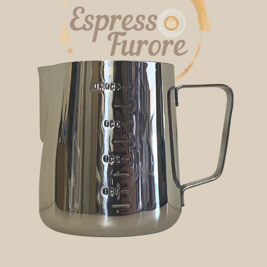 EVA Milchkanne Edelstahl 480 ml – glänzend & mit Skala Espresso Furore
