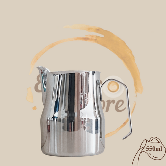 Forever Arte Aufschäumkännchen, Milchkännchen 550 ml Edelstahl Latte Art Espresso Furore