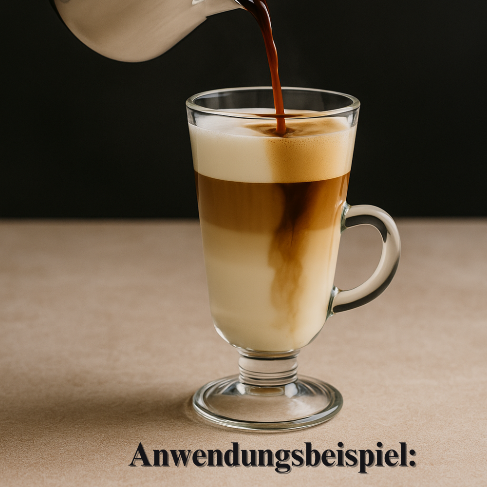 Forever Sahnekännchen, Milchkännchen 150 ml Edelstahl Anwendungsbeispiel Espresso Furore