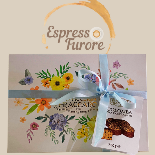 Fraccaro Colomba mit Zartbitterschokolade und kandierter Birne 750g