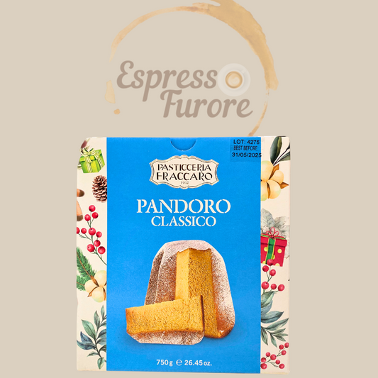 Fraccaro Weihnachtskuchen Pandoro 750g - Goldenes Brot Espresso Furore