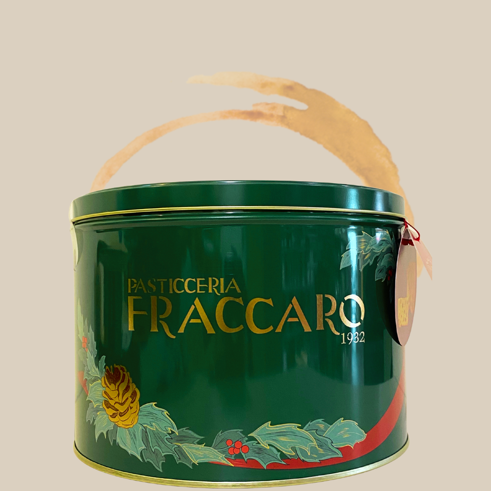 Fraccaro Weihnachtskuchen Panettone Classico 1000g in der Weihnachtsdose
