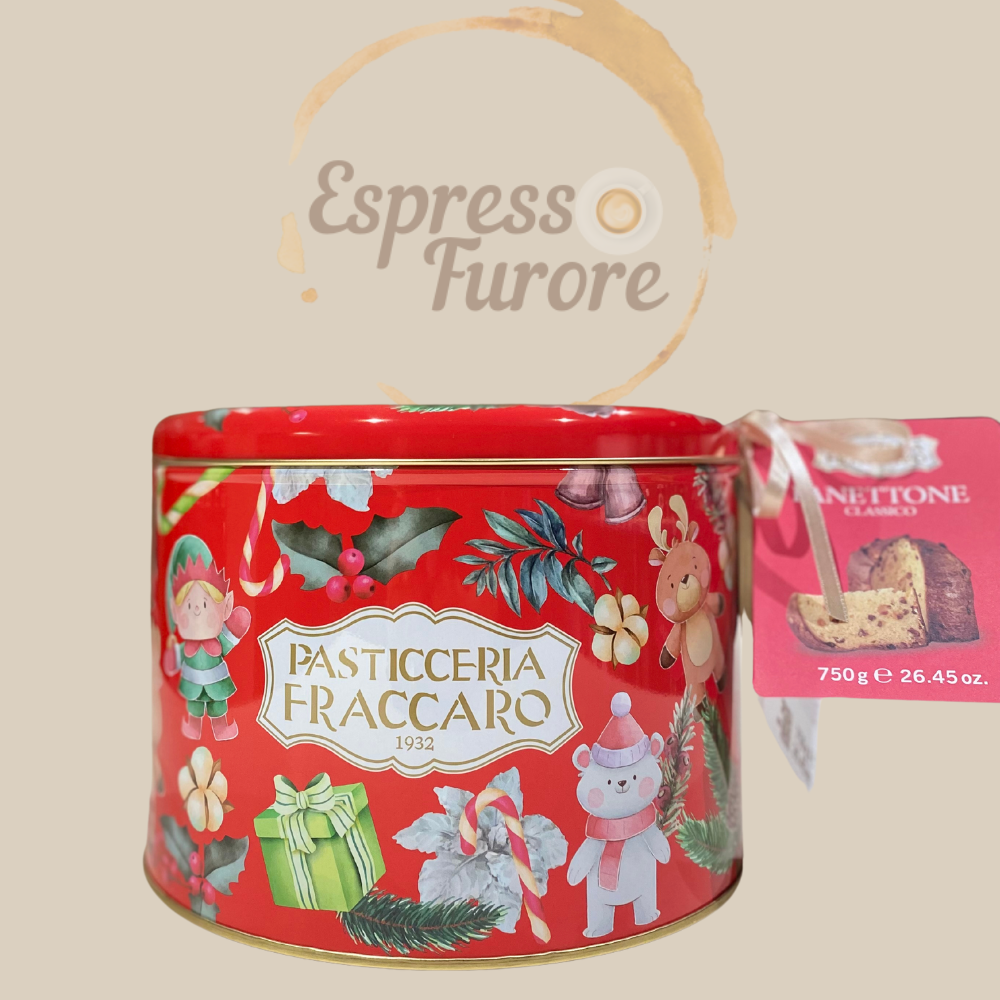 Fraccaro Weihnachtskuchen Panettone Classico 750g in der Weihnachtsdose