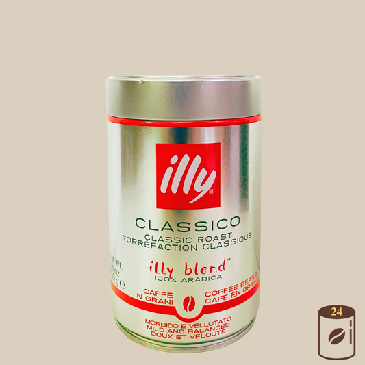 illy Bohnen klassische Röstung - Kaffeebohnen CLASSICO 24 Dosen je 250g Espresso Furore