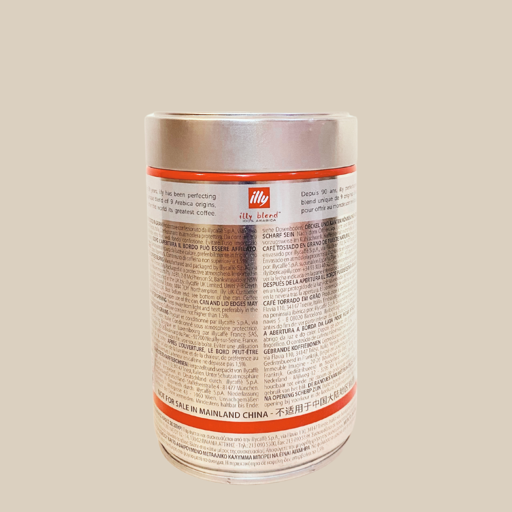 Espresso Furore illy Bohnen klassische Röstung - Kaffeebohnen CLASSICO 12 Dosen je 250g