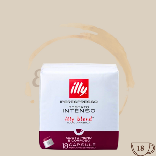 illy Iperespresso intenso Kapseln intensive Röstung - 1 x 18 Kapseln Espresso Furore
