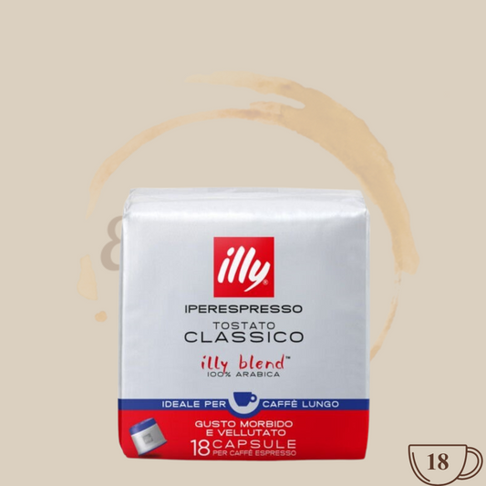 illy Iperespresso klassische Röstung als Lungo 1 x 18 Kaffeekapseln Espresso Furore