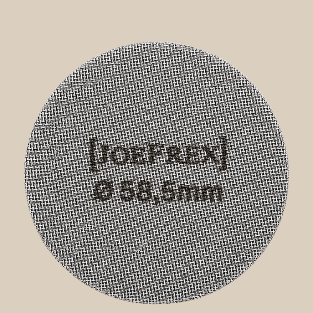 JoeFrex Puck Screen Diffuser Scheibe 58,5 mm aus Edelstahl Espresso Furore
