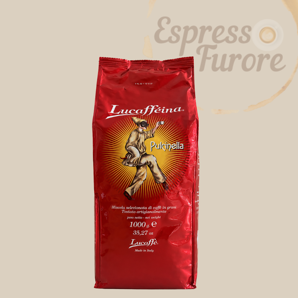 Lucaffè Pulcinella ganze Bohne 1000 g Espresso Furore