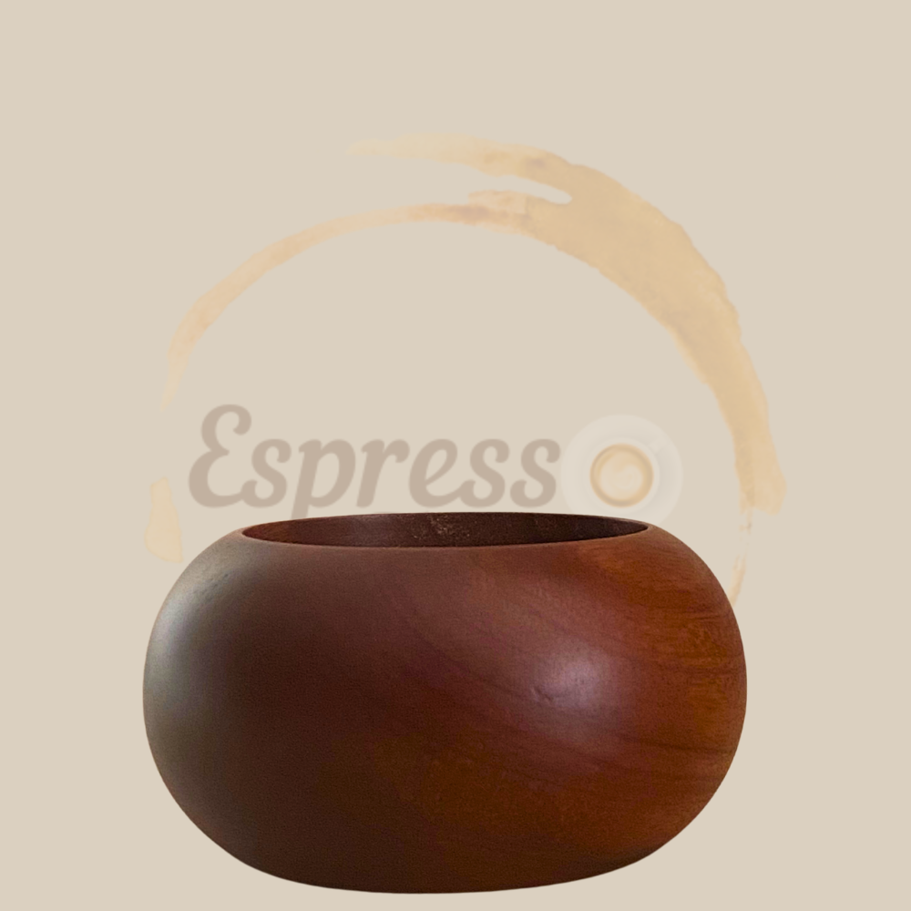 Motta Tamper Halter Bubble aus Holz rund braun Espresso Furore