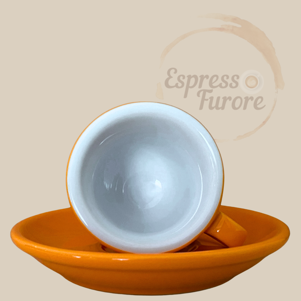 Nuova Point Milano Caffè Espressotasse orange 65ml - 6 Tassen Innentasse Espresso Furore