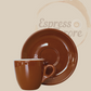 Nuova Point Palermo Caffè Espressotasse braun 56ml - 6 Tassen Espresso Furore Unterteller