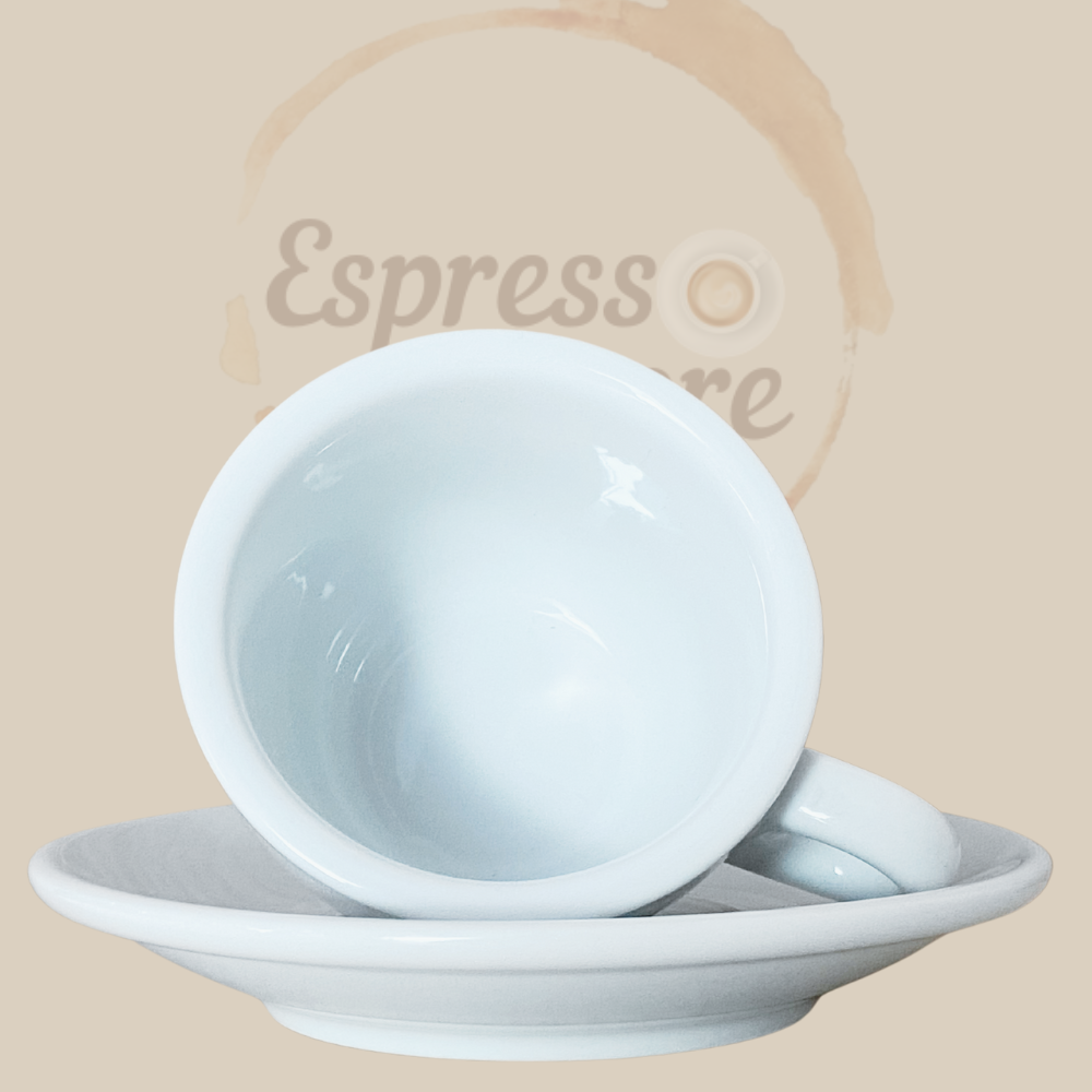 Nuova Point Portofino Caffè Kaffeetasse weiß 145ml - 6 Tassen Innentasse Espresso Furore