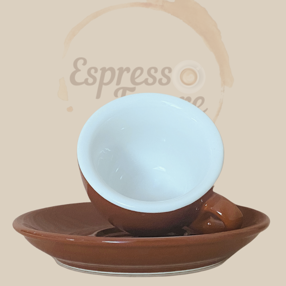 Nuova Point Sorrento Caffè Espressotasse braun 62ml - 6 Tassen Innentasse Espresso Furore