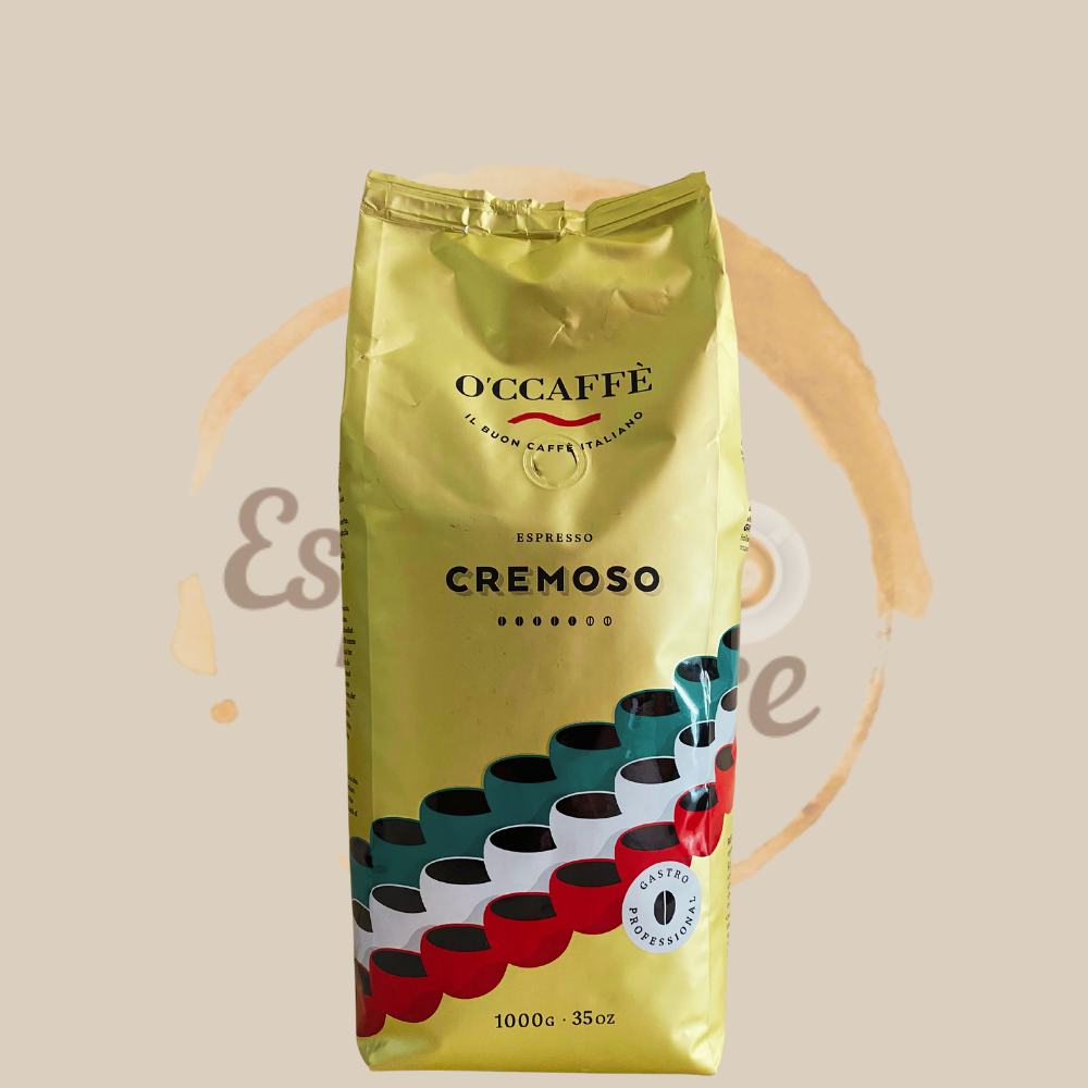 O'CCAFFÈ Espresso Cremoso ganze Bohne 1000g - Sanft. Elegant. Verführerisch Espresso Furore
